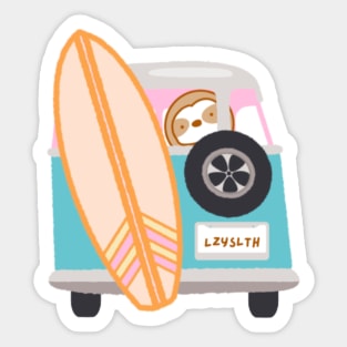 Summer Adventure Begins Sloth Sticker